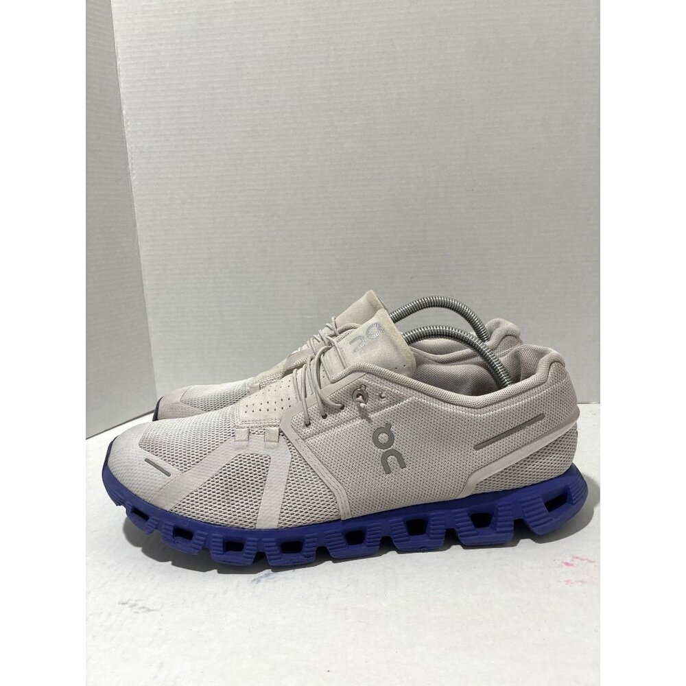 On Running Men's Athletic Shoes in Beige and Blue